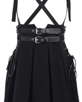 Goth Skirts for Women Black Sexy Punk Rock Skirt High Waisted
